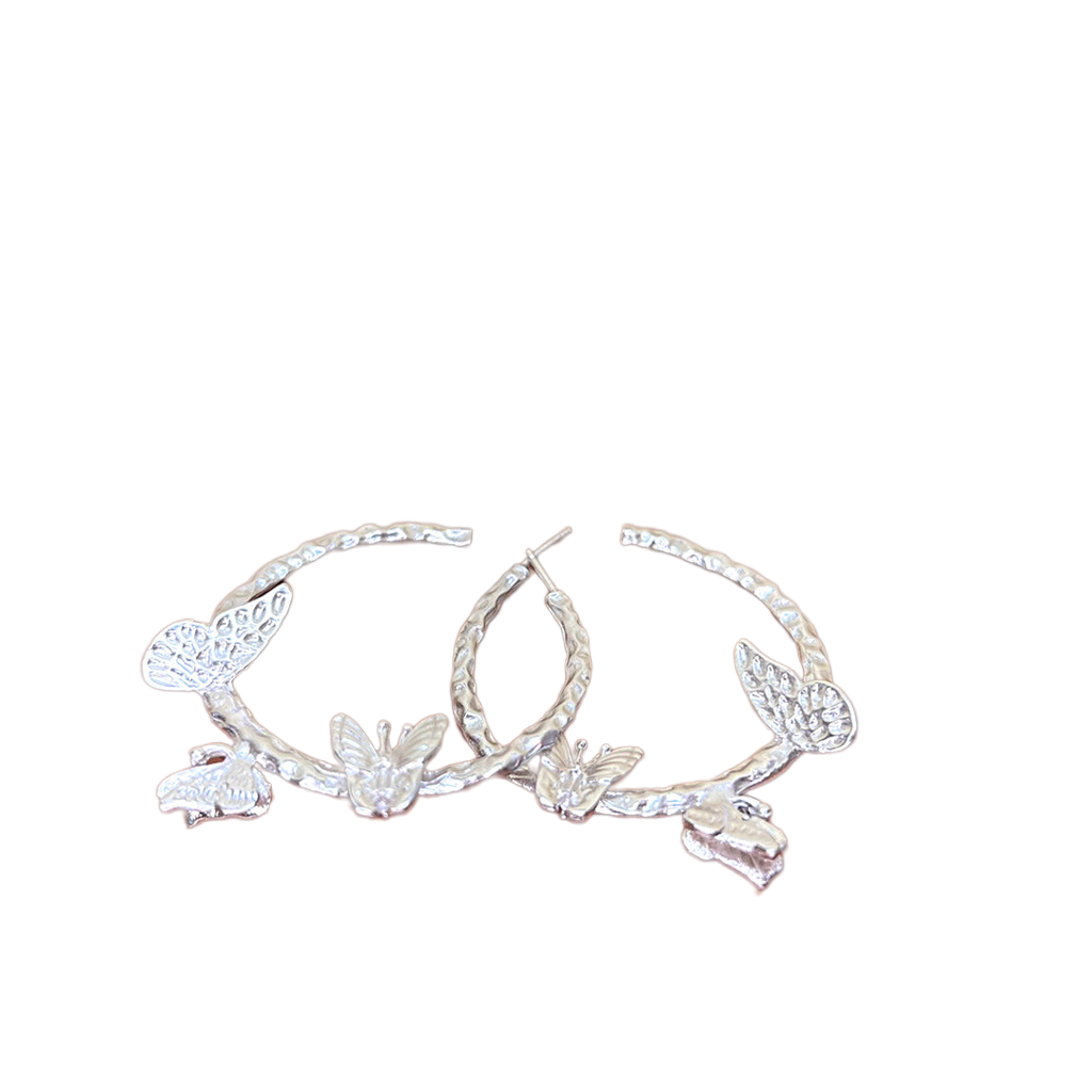 argollas con mariposas