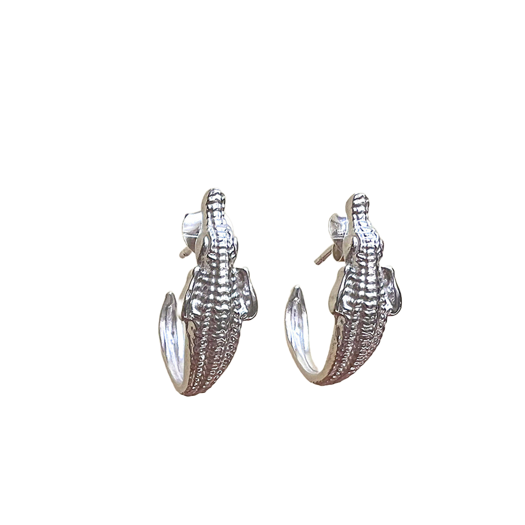 Pendientes cocodrilo