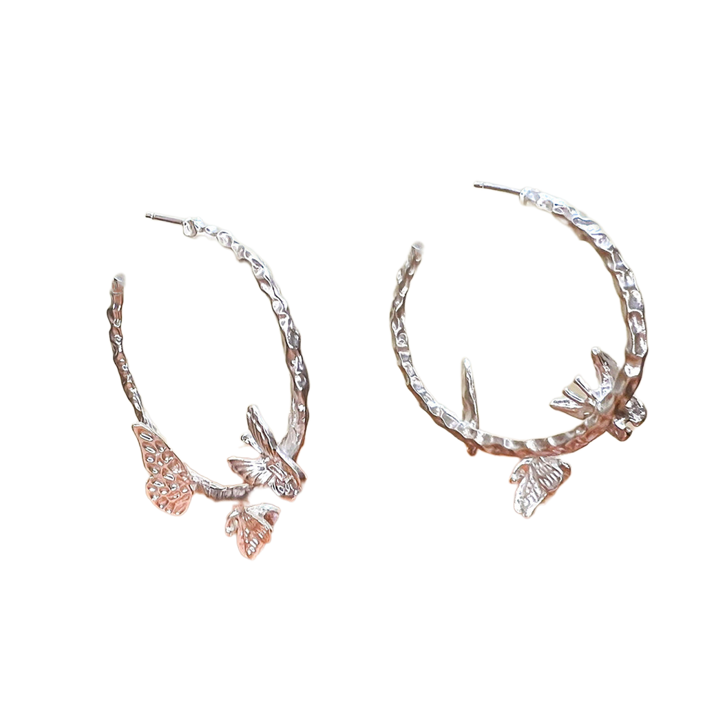 argollas con mariposas
