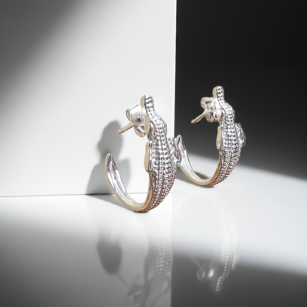 Pendientes cocodrilo