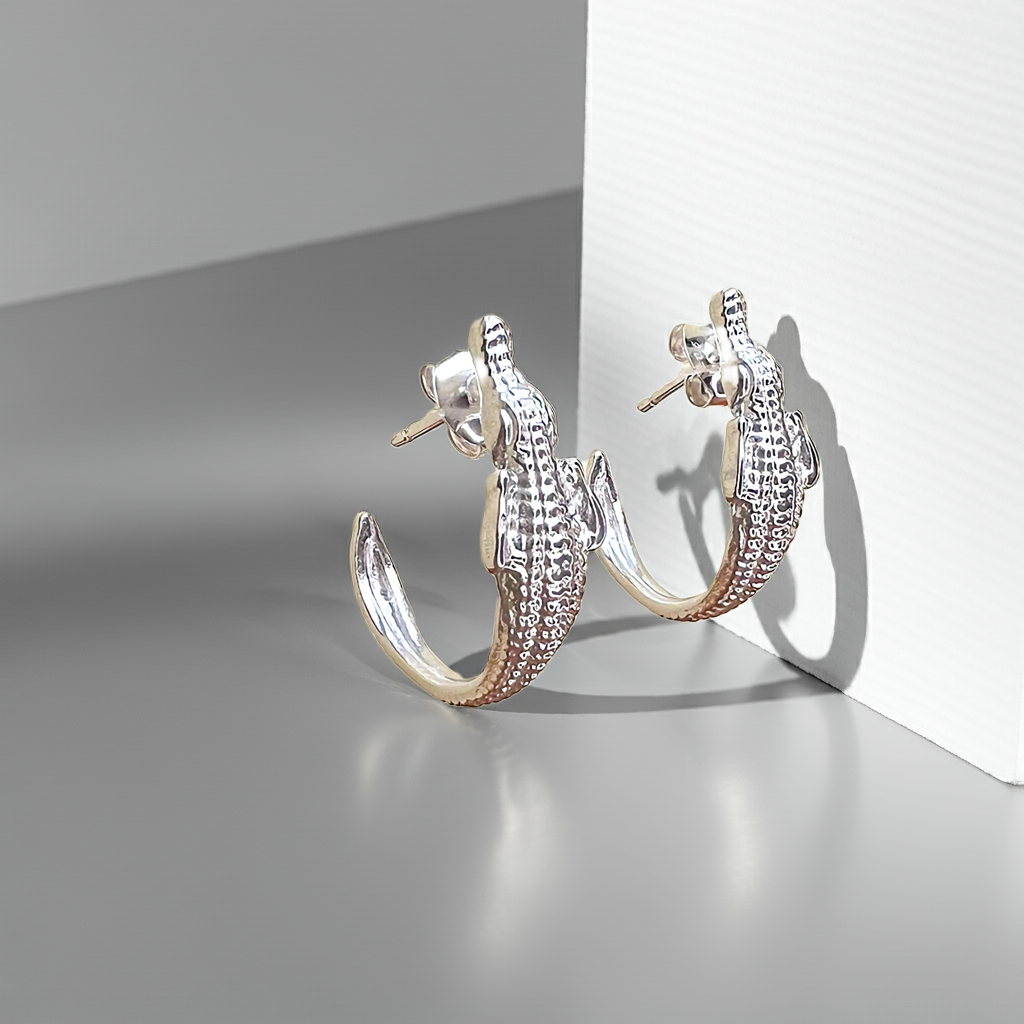 Pendientes cocodrilo