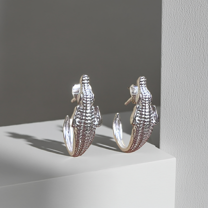 crocodile earrings