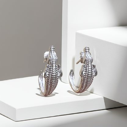 crocodile earrings