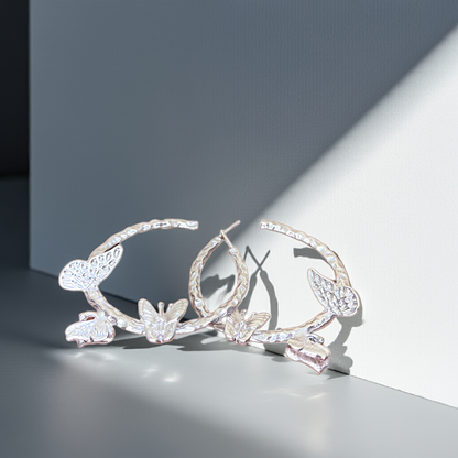 argollas con mariposas
