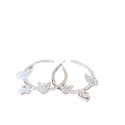 argollas con mariposas