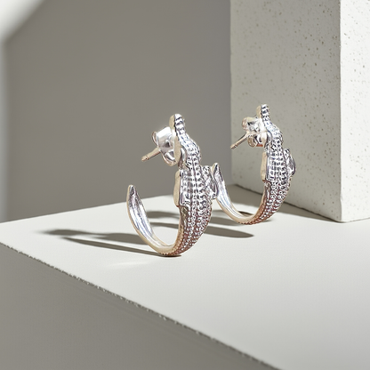 crocodile earrings