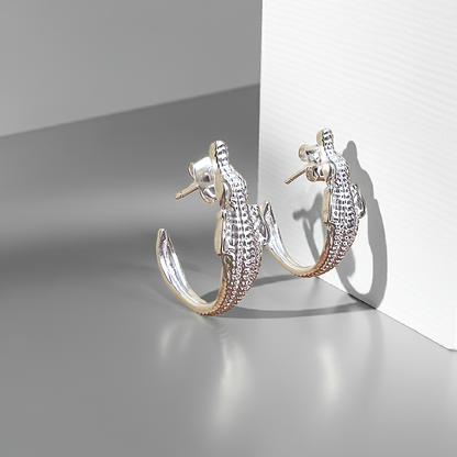 crocodile earrings